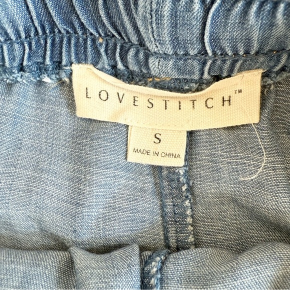 Lovestitch Women’s Tencel Blue Pull-On Casual Wear Drawstring Shorts Size Small - Picture 5 of 7